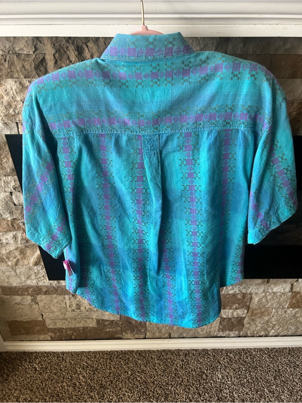 Vintage 80s Chez T Western Button Down Shirt Cowgirl - Picture 4 of 5